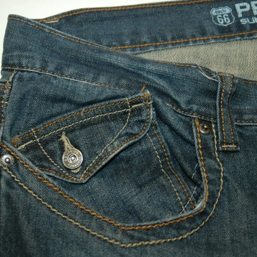 Vintage Route 66 Jeans Premium Men's 36x32 Slim Straight